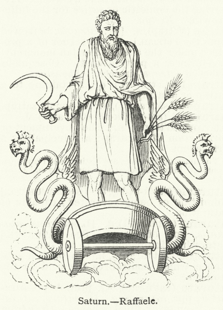 Saturn (Gravur) von English School