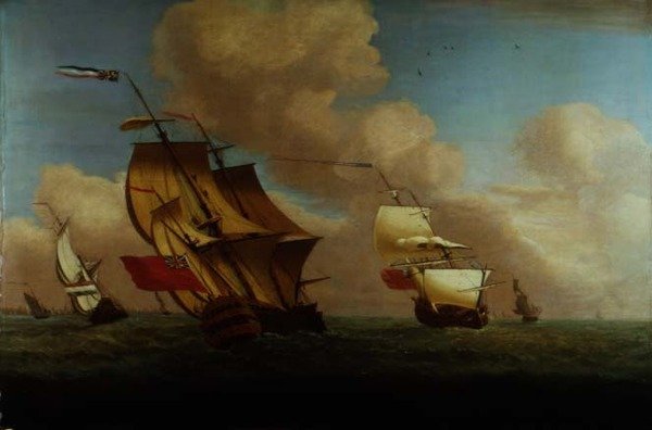 Schifffahrtsszene von English School