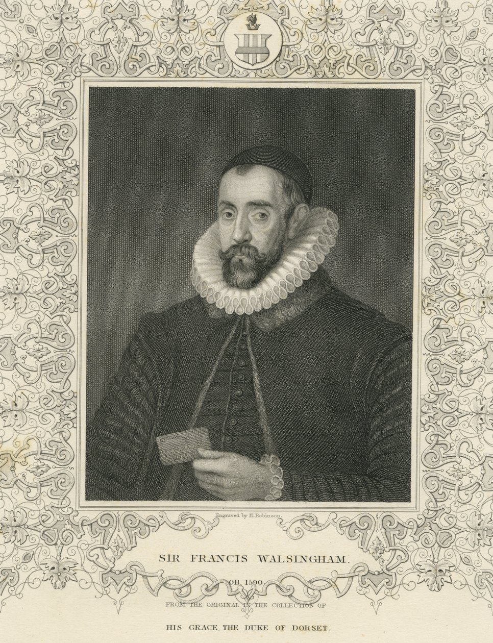 Sir Francis Walsingham (Stich) von English School
