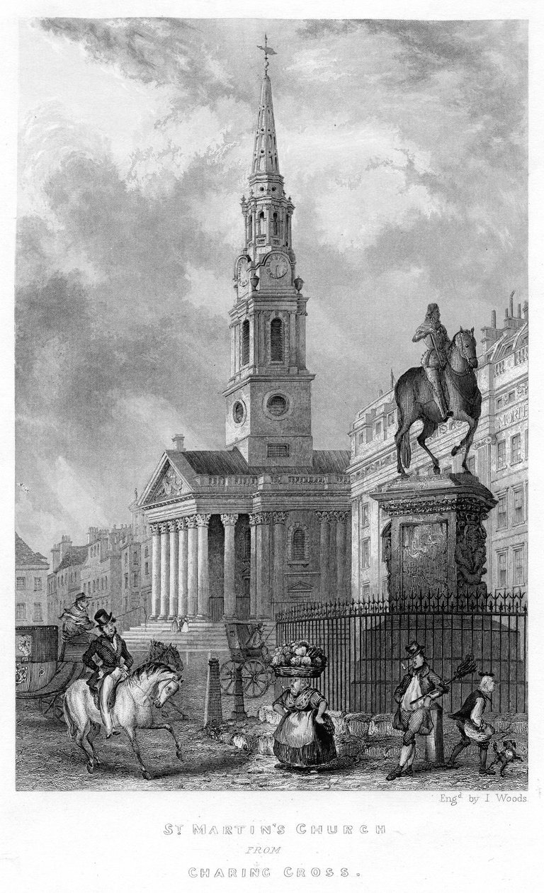 St. Martins Kirche von Charing Cross, 1837 von English School