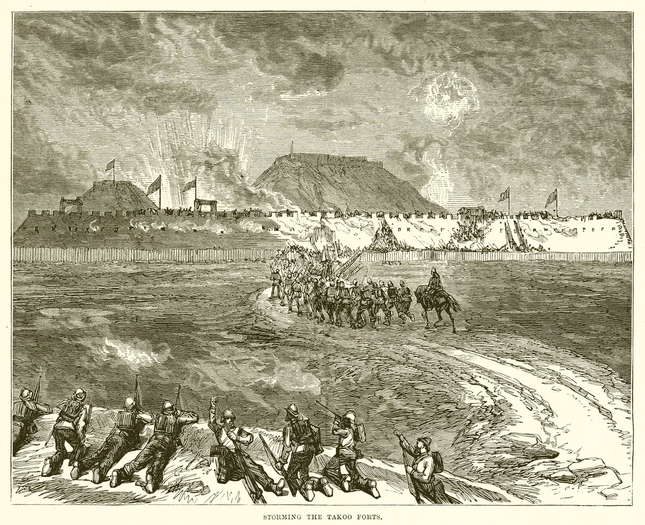 Sturm auf die Takoo-Forts von English School