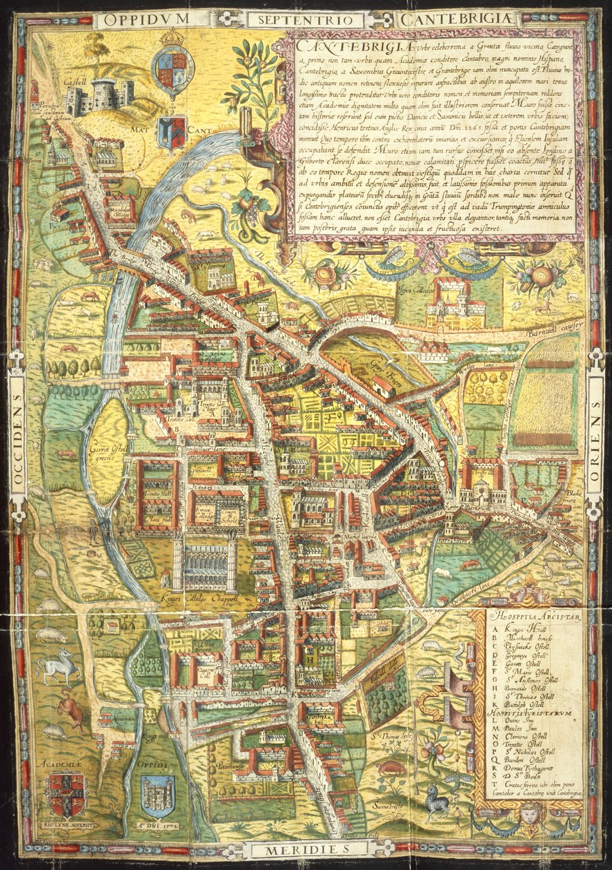 Stadtplan von Cambridge von English School