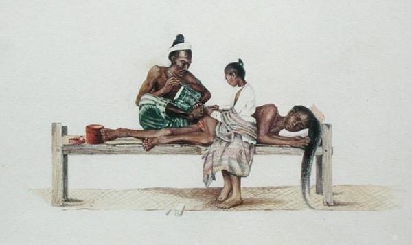 Tätowierung in Burma von English School