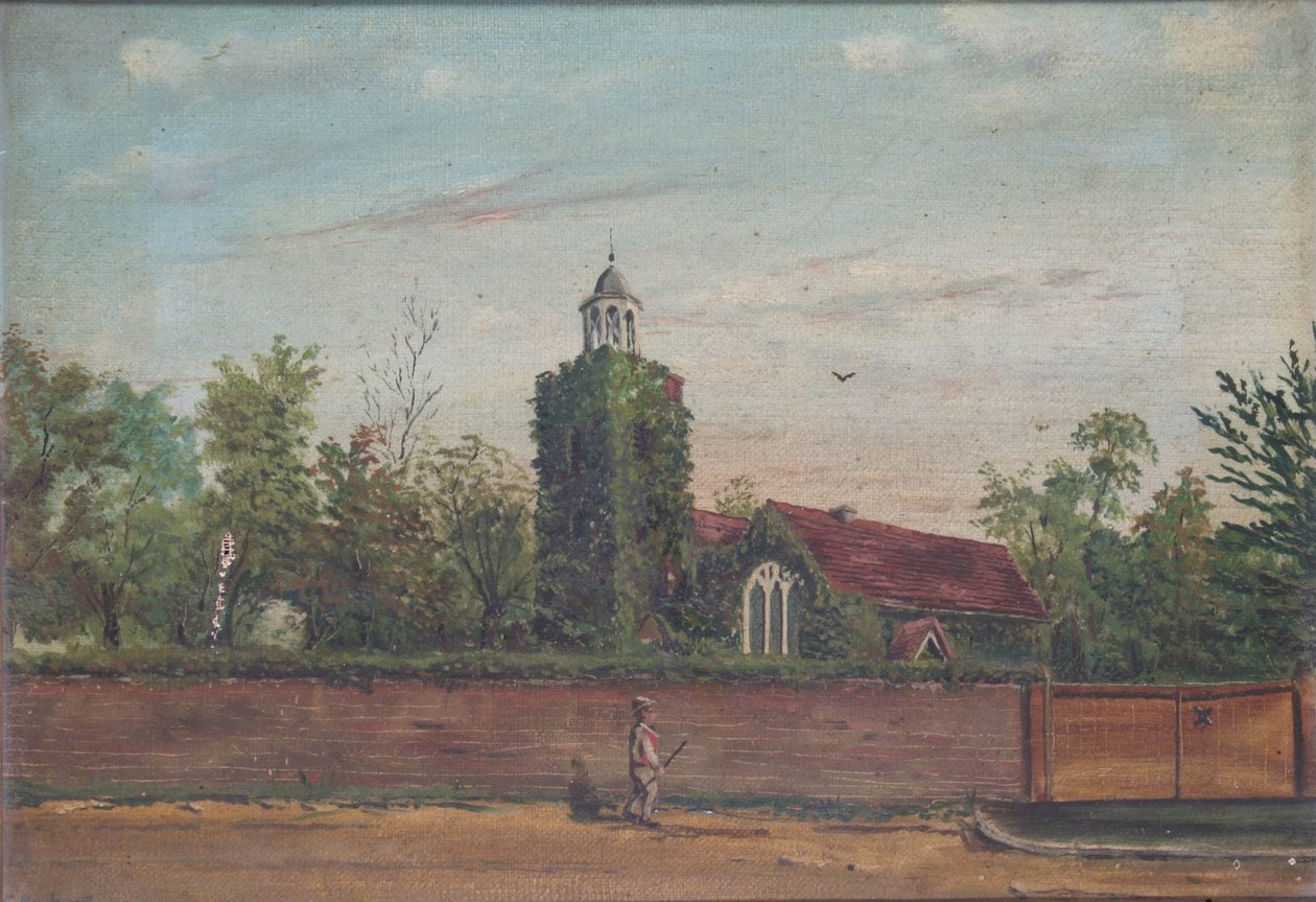 Teddington Kirche Middlesex, ca. 1900 von English School