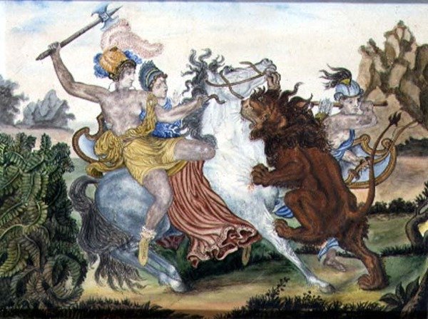 Die Amazonen, ca. 1830 von English School