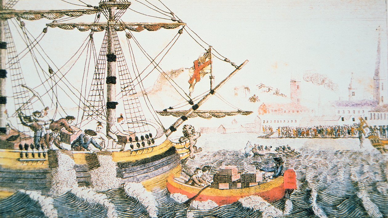 Die Boston Tea Party von English School