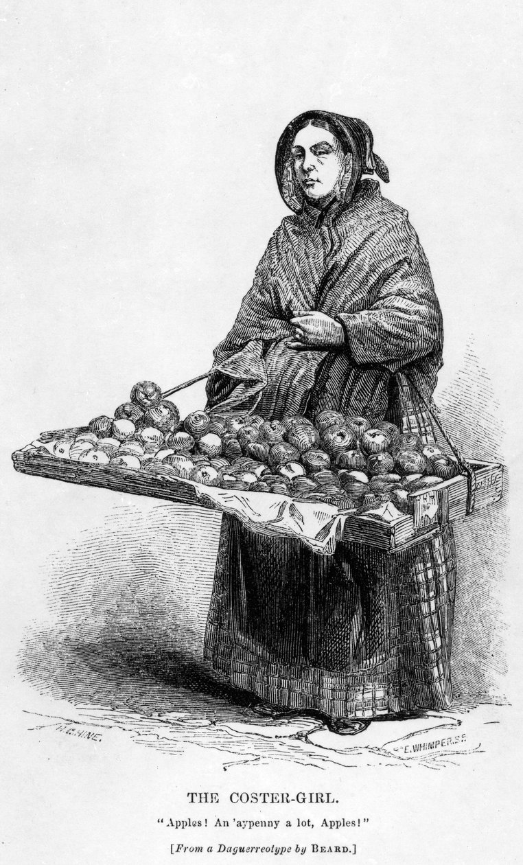 Das Coster-Mädchen, ca. 1840 von English School