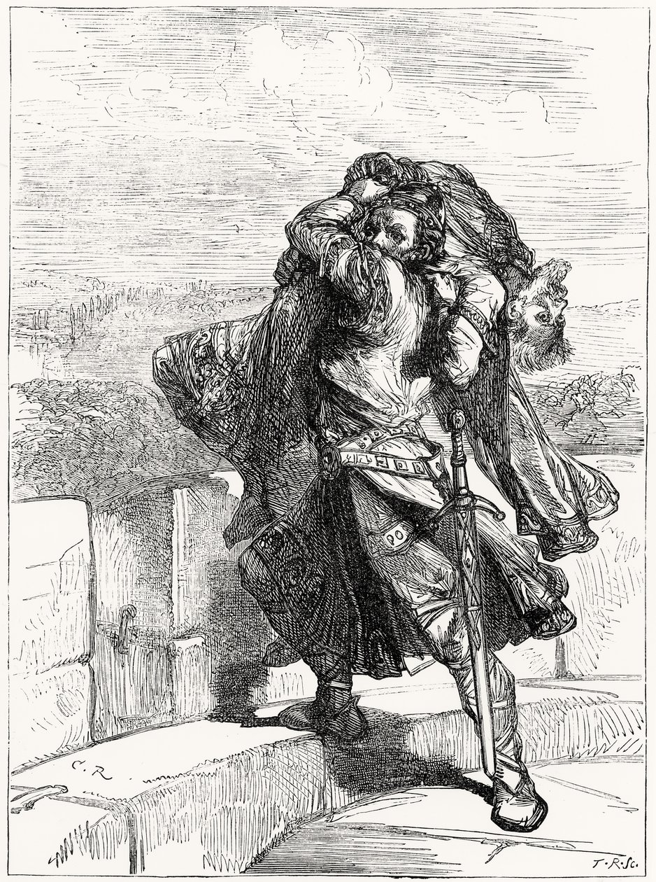 Der Tod von Conan im Jahr 1090 von English School