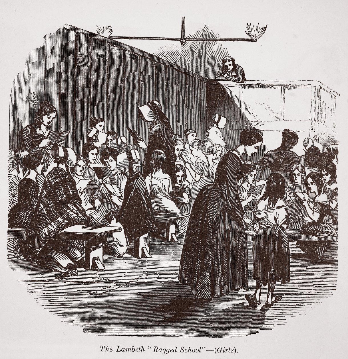 Die Lambeth-Ragged-School (Mädchen) von English School