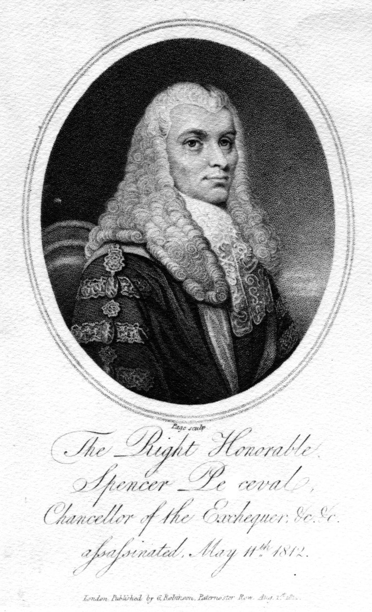 Der ehrenwerte Spencer Perceval, 1812 von English School