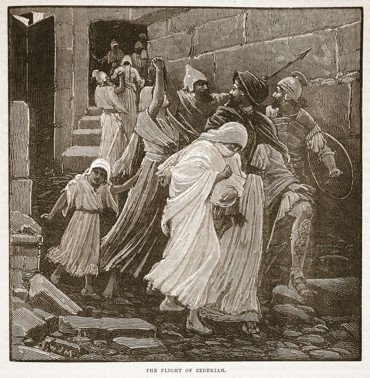 Die Flucht des Zedekia von English School