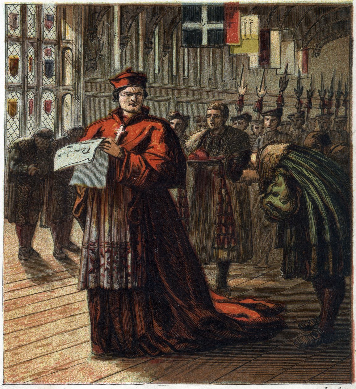 Thomas Wolsey (ca. 1475-1530), englischer Kardinal und Politiker von English School
