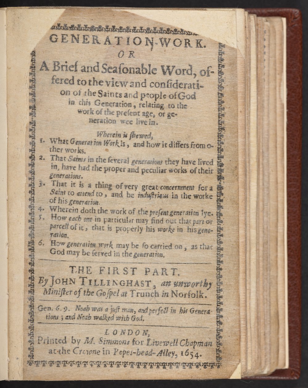 Titelseite der Generationenarbeit von English School