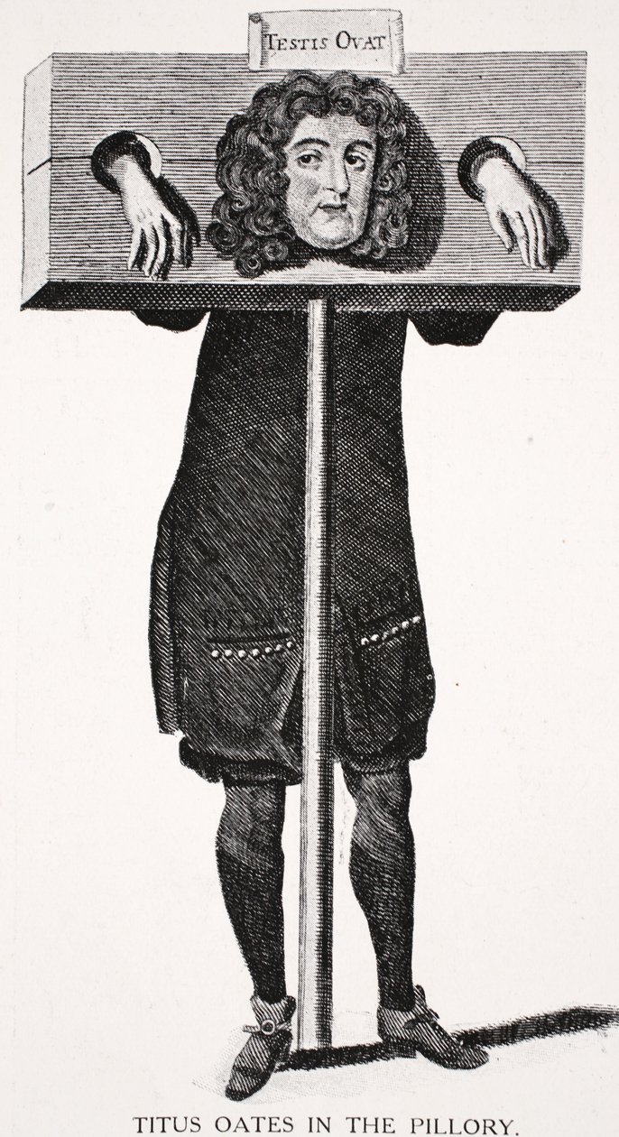 Titus Oates im Pranger von English School