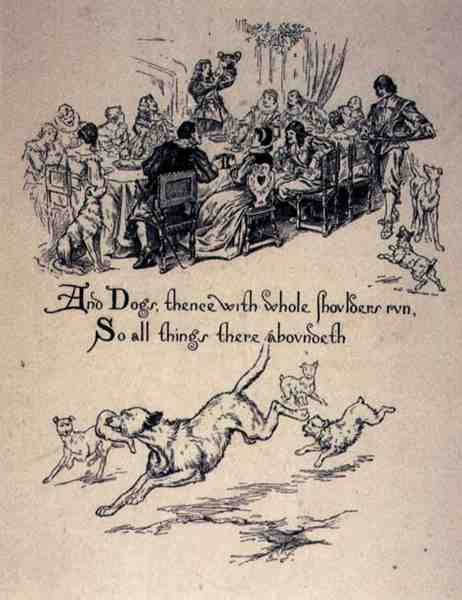 Tudor-Weihnachtsfeiern, viktorianisch von English School