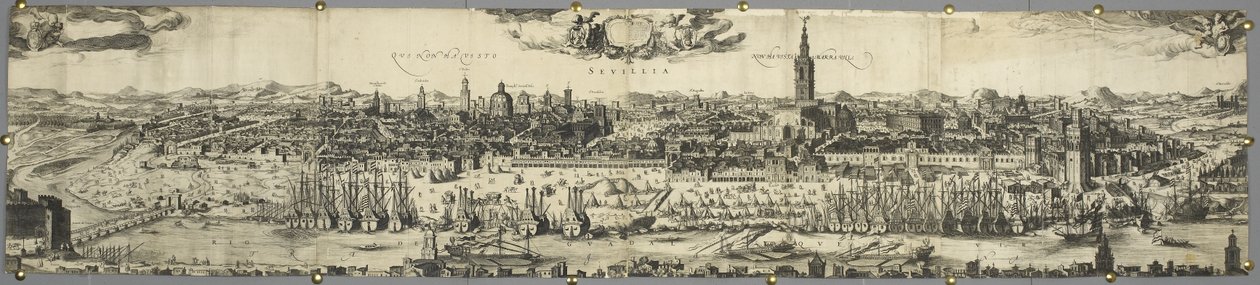 Ansicht der Stadt Sevilla von English School