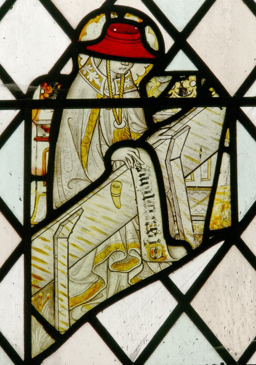 Fenster N3, das St. Hieronymus darstellt von English School