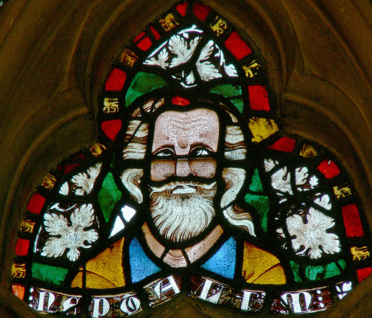 Fenster n-2 mit Naphtali von English School