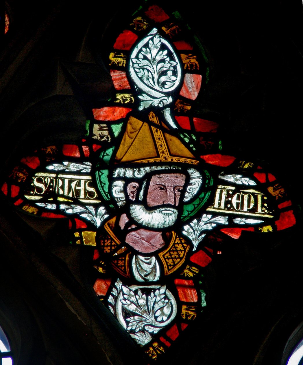 Fenster n-5 mit St. Blasius von English School