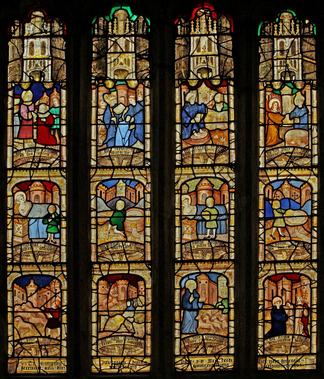 Fenster Nr. 5 zeigt St. Neot Fenster von English School