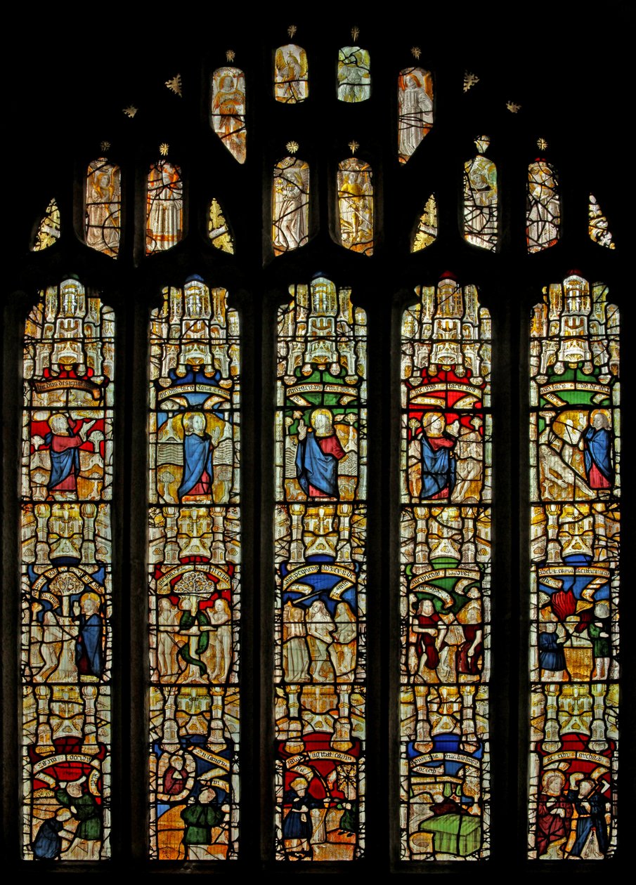 Fenster Nr. 1 zeigt das Schöpfungsfenster von English School
