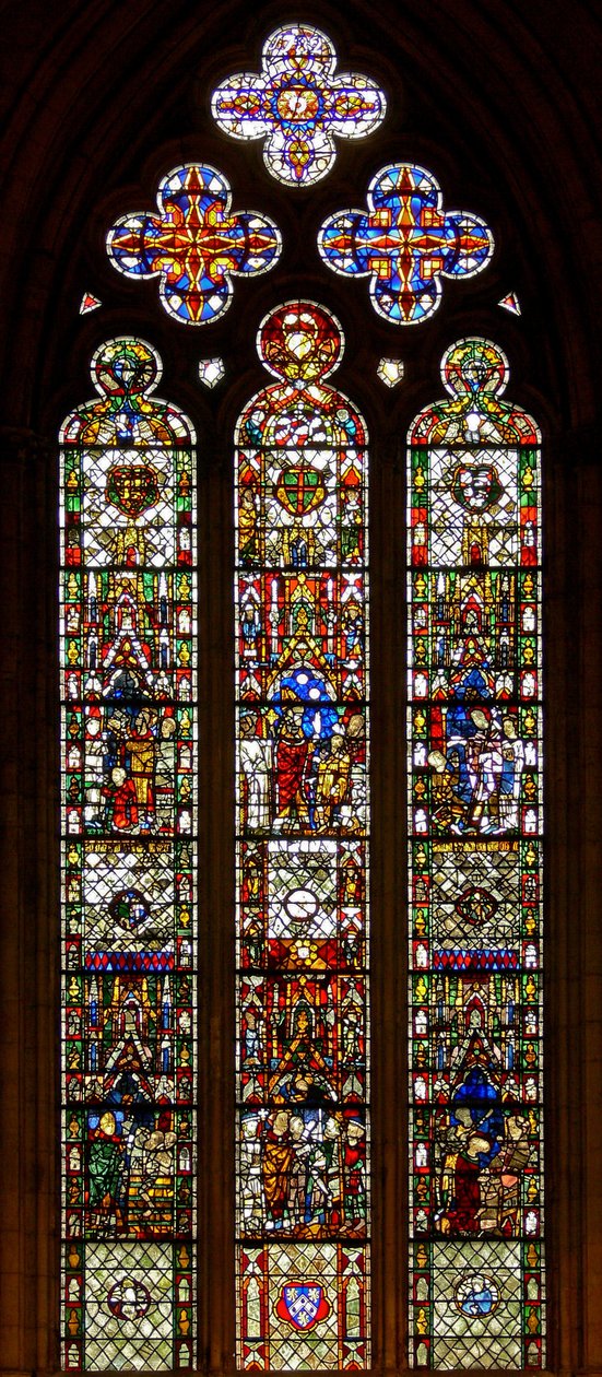 Fenster w26 mit dem St. Nikolaus Fenster von English School