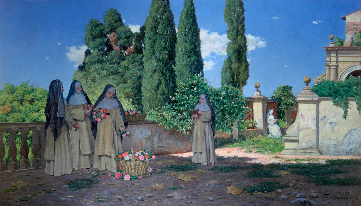 Der Nonnen Garten, ca. 1870-1938 von Enrico Tarenghi