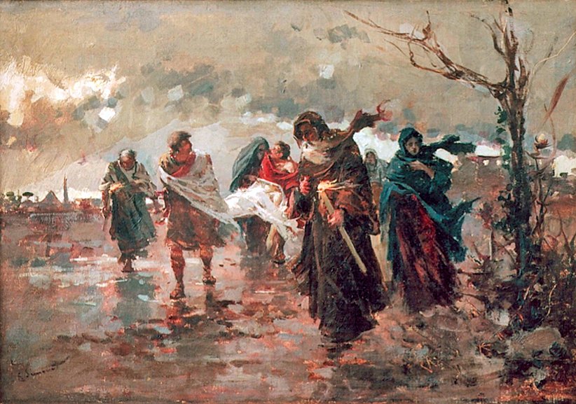 Das Begräbnis des Heiligen Laurentius von Enrique Simonet