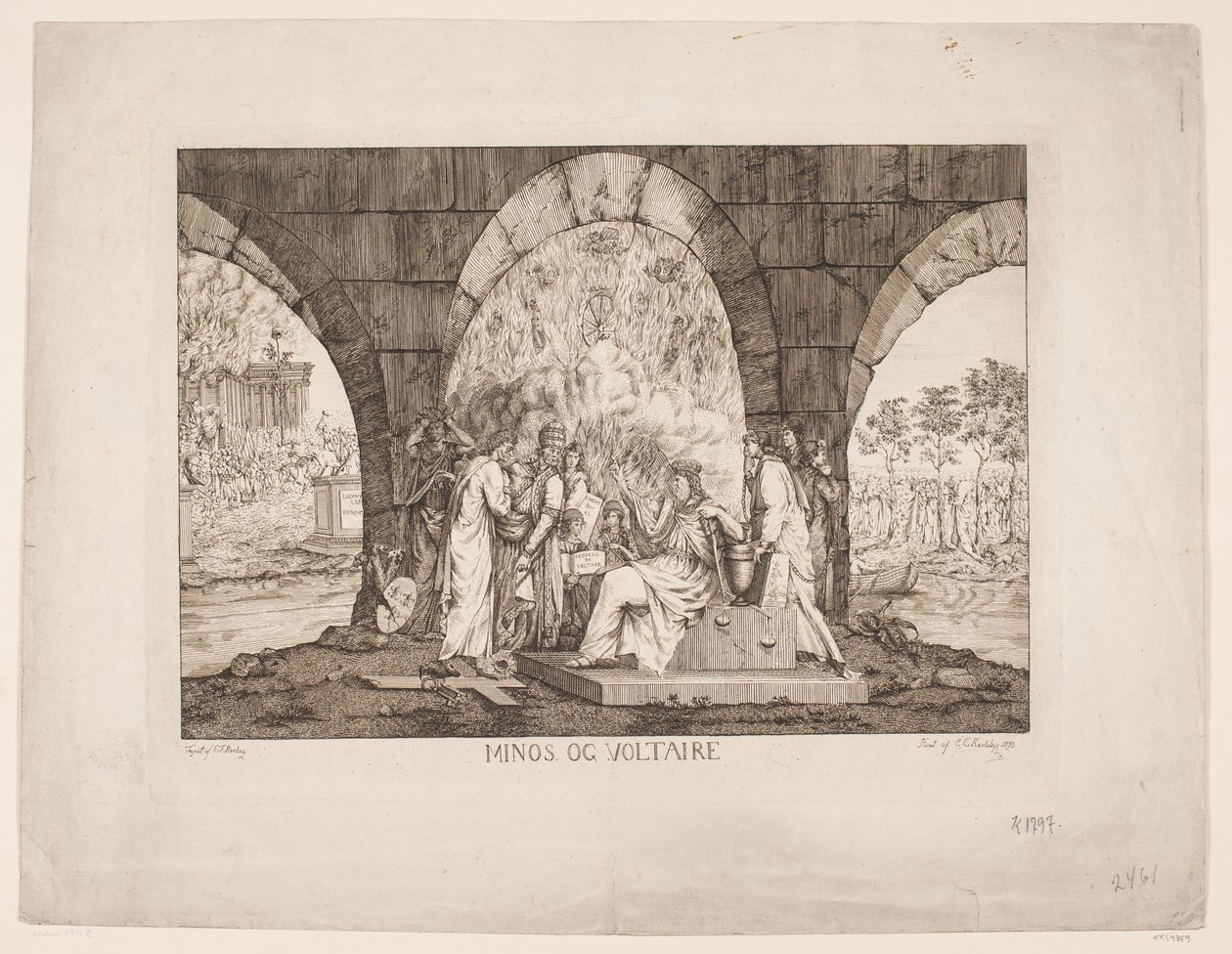 Minos und Voltaire von Erasmus Cristoffer Karlebye