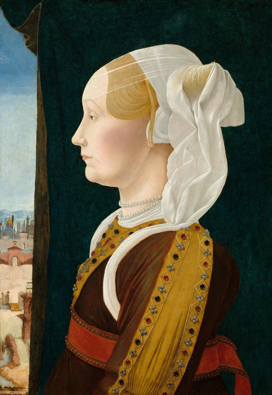 Ginevra Bentivoglio, ca. 1474-1477 von Ercole de