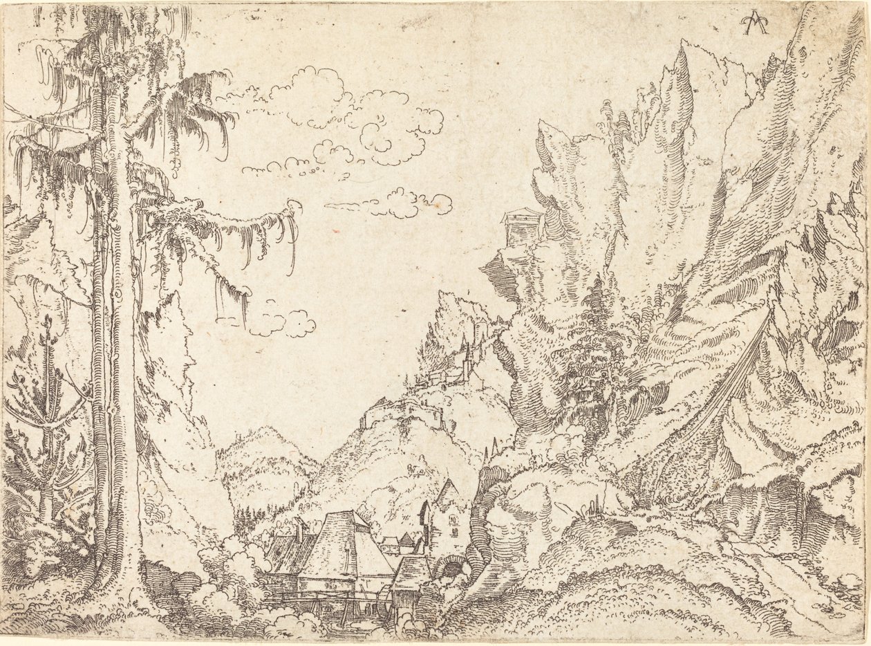 Berglandschaft von Erhard Altdorfer