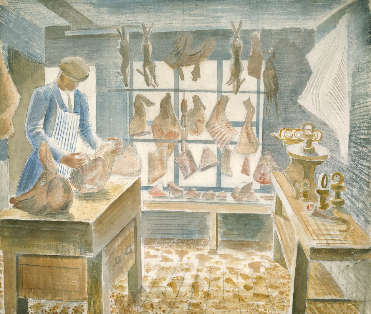 Die Metzgerei von Eric Ravilious