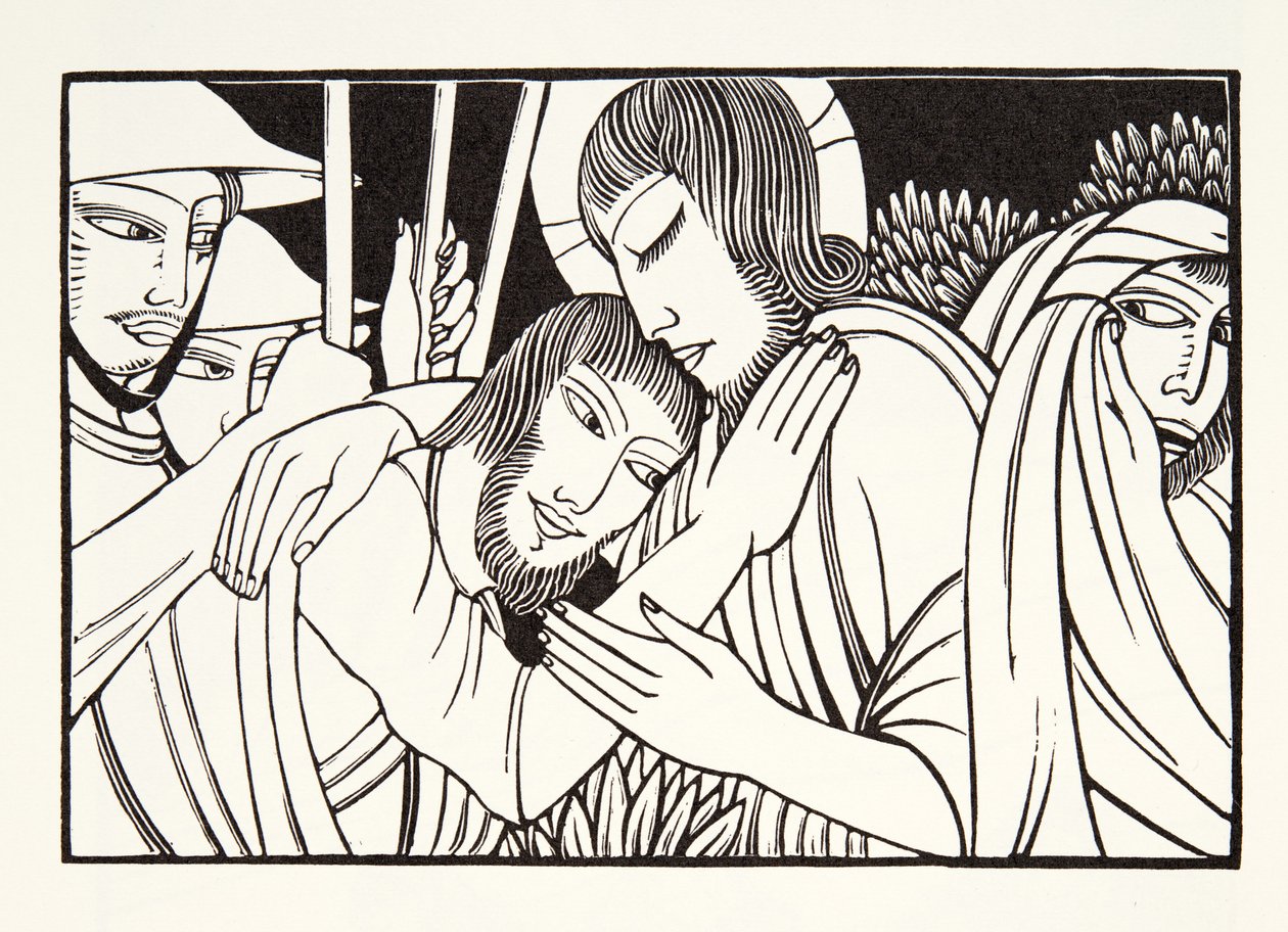 Der Kuss des Judas von Eric Gill