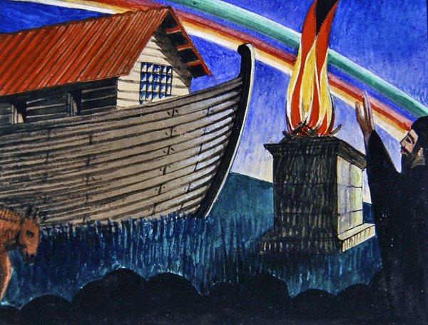 Noah und die Arche von Eric Gill