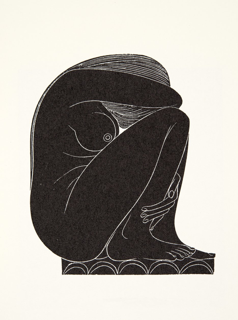 Auf den Ziegeln von Eric Gill