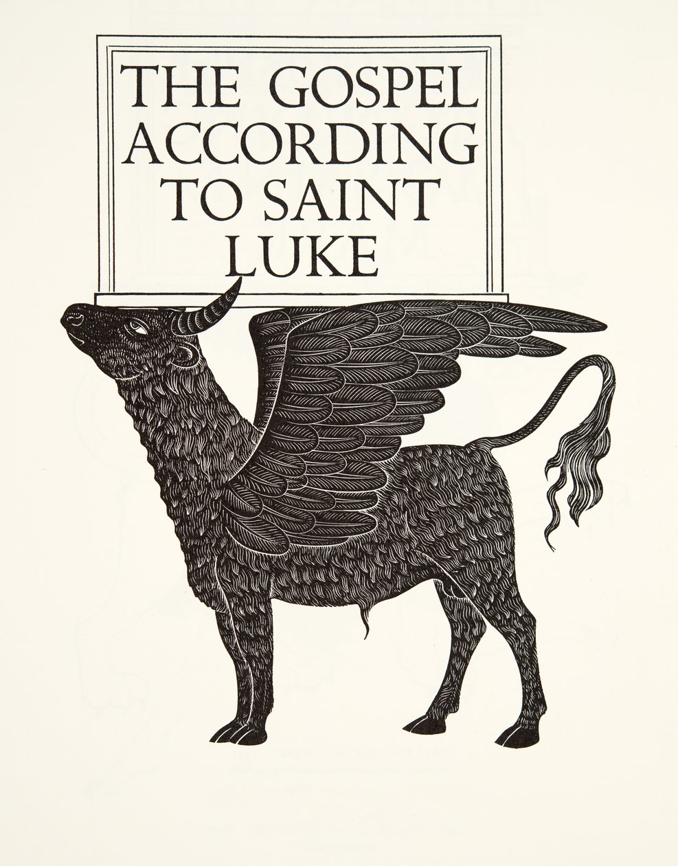 Das schwarze Kalb des St. Lukas von Eric Gill