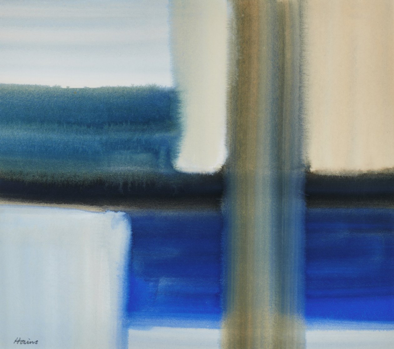 Blaue Komposition, 20. Jahrhundert von Eric Hains