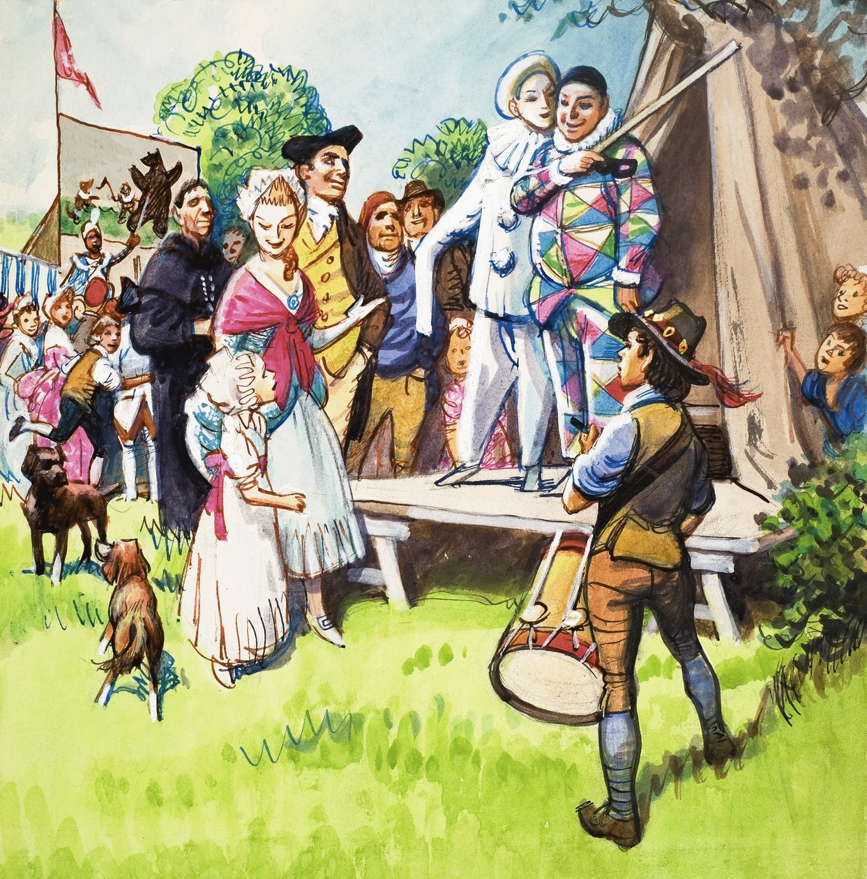Clowns auf der Messe von Eric Parker
