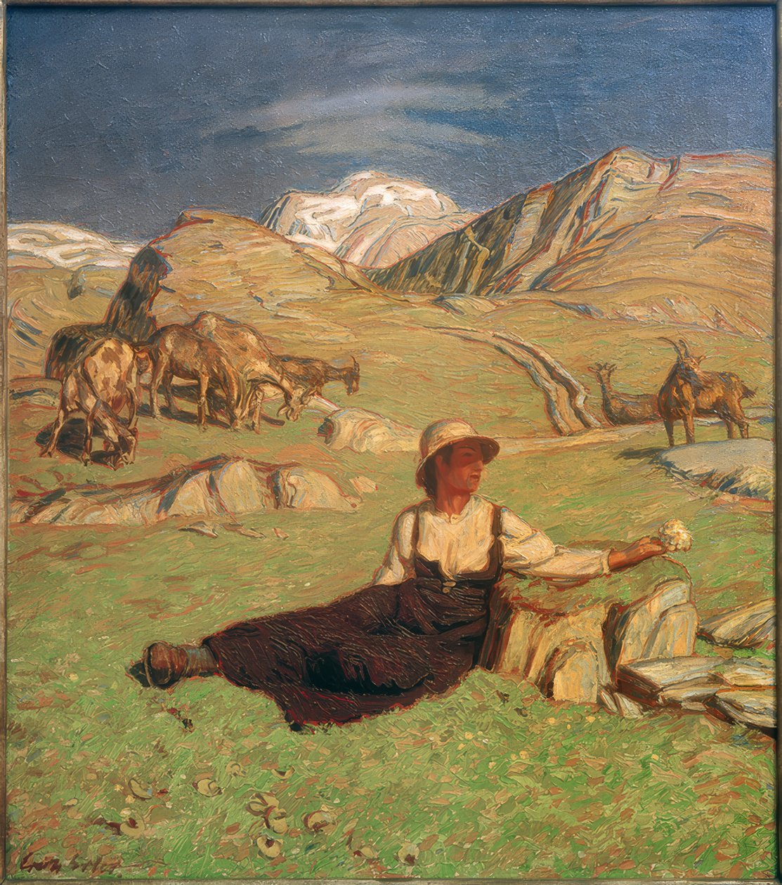 Im ersten Grün von Erich Erler Samaden
