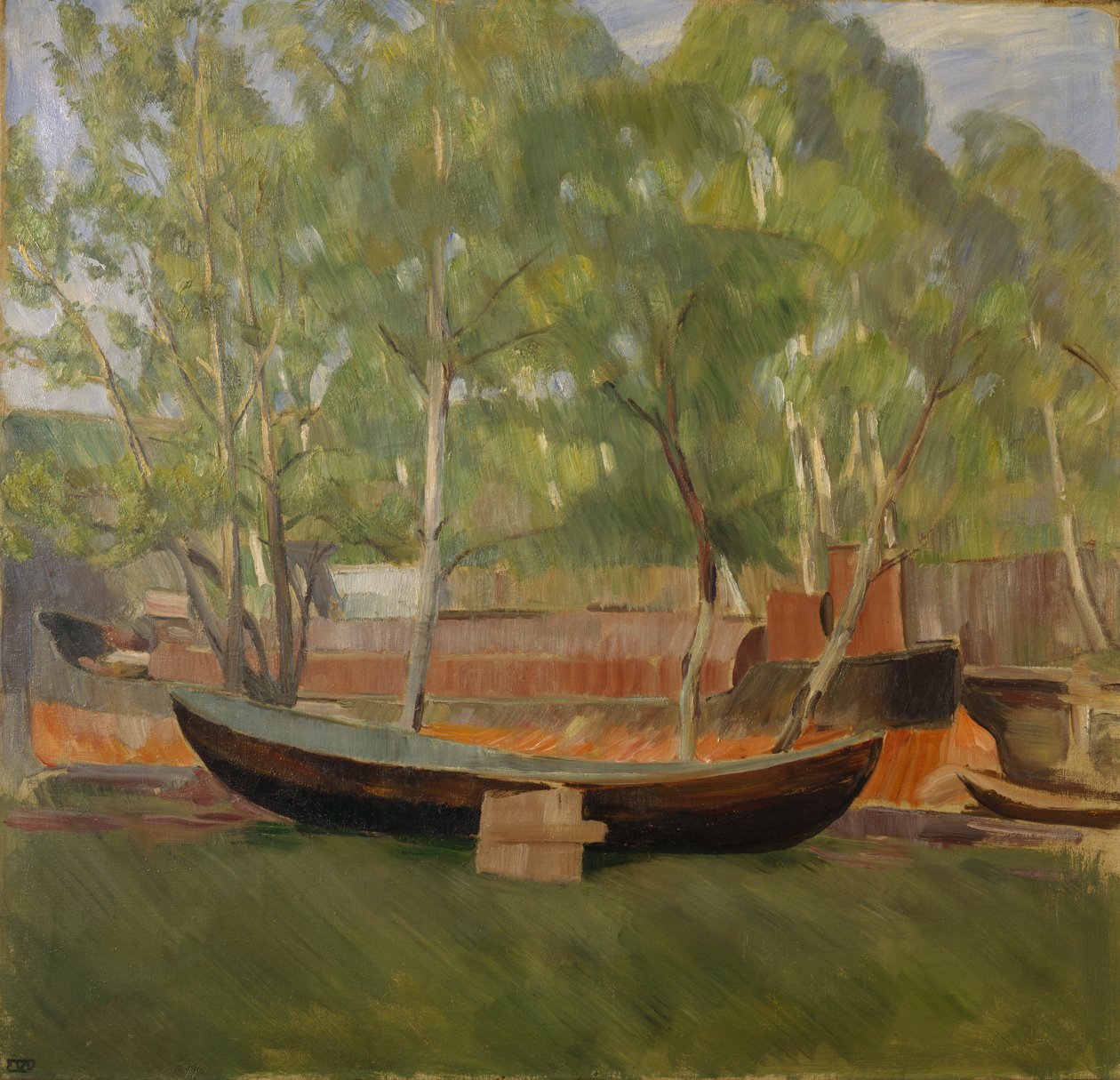 Boot auf dem Land von Erik Theodor Werenskiold