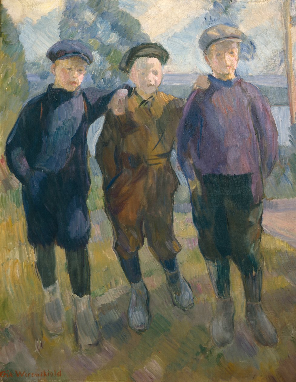 Lysaker Hooligans, ca. 1910 von Erik Theodor Werenskiold