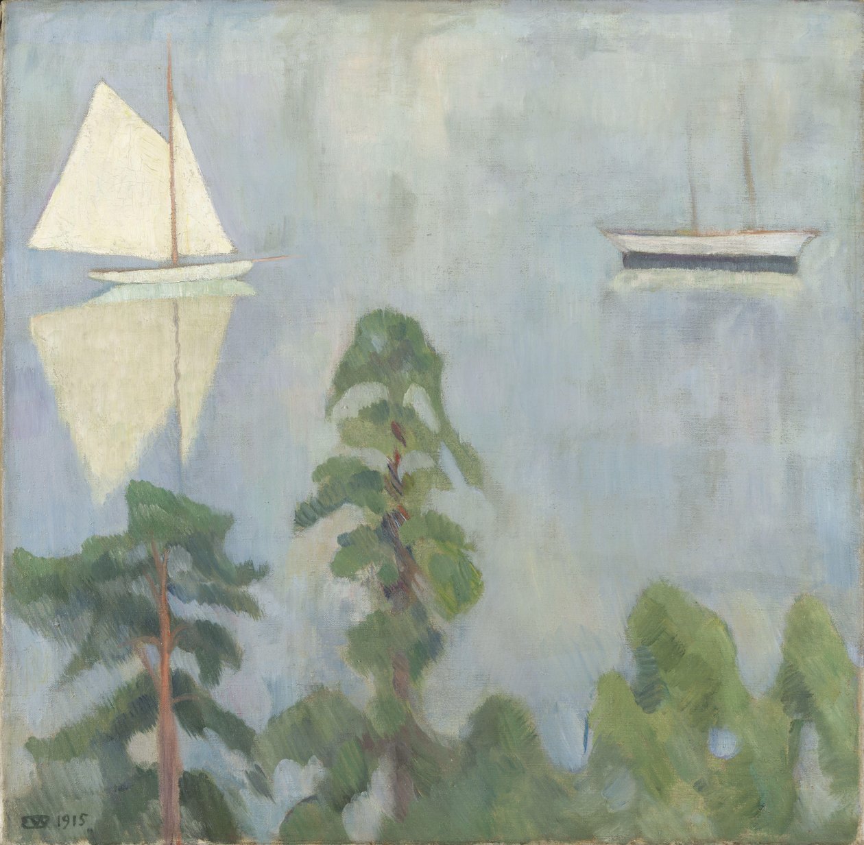 Spiegelung von Erik Theodor Werenskiold