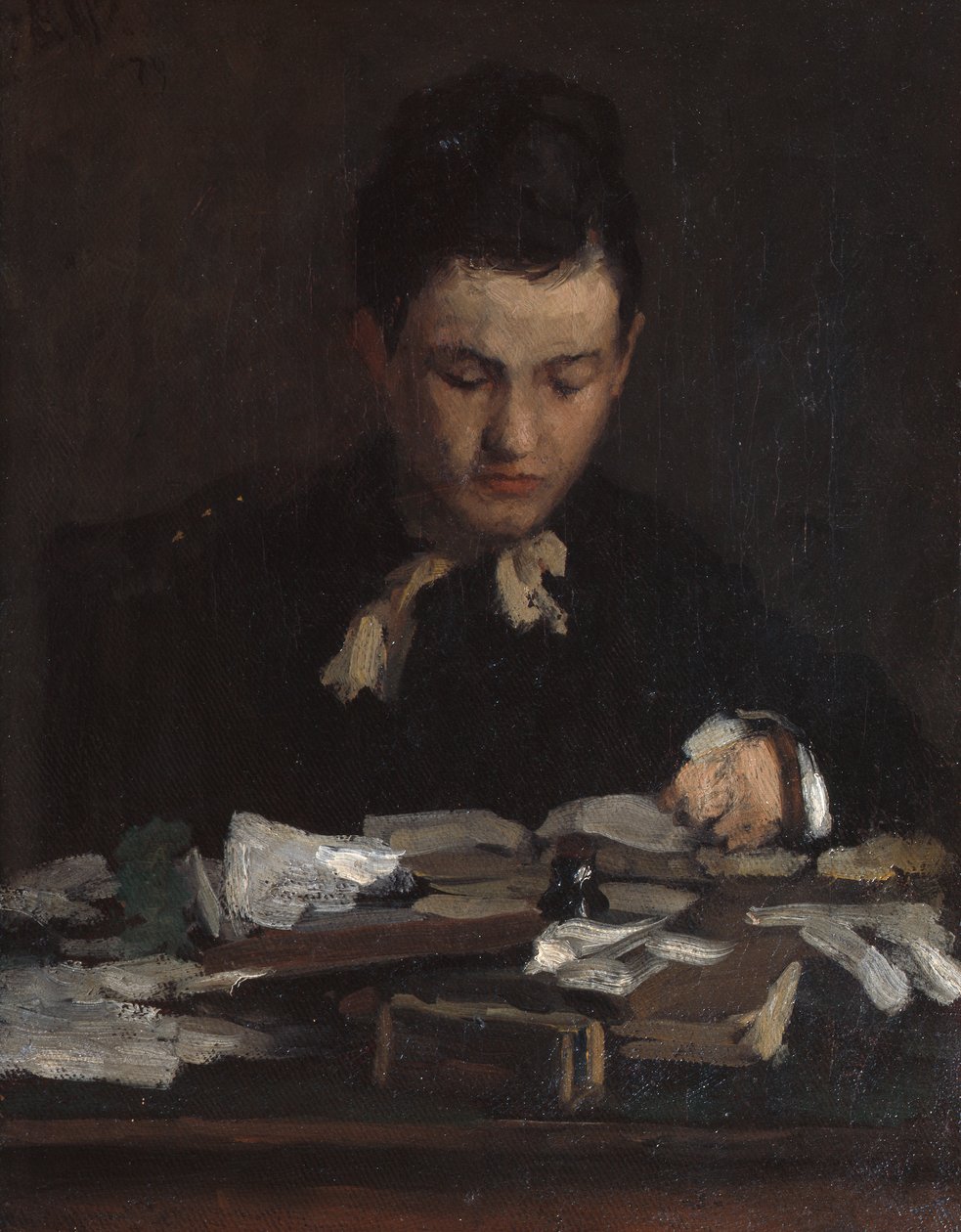 Lesendes junges Mädchen von Erik Theodor Werenskiold