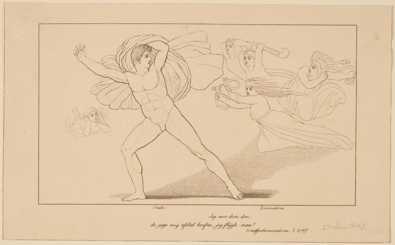Illustration zu Aischylos von Erling Eckersberg