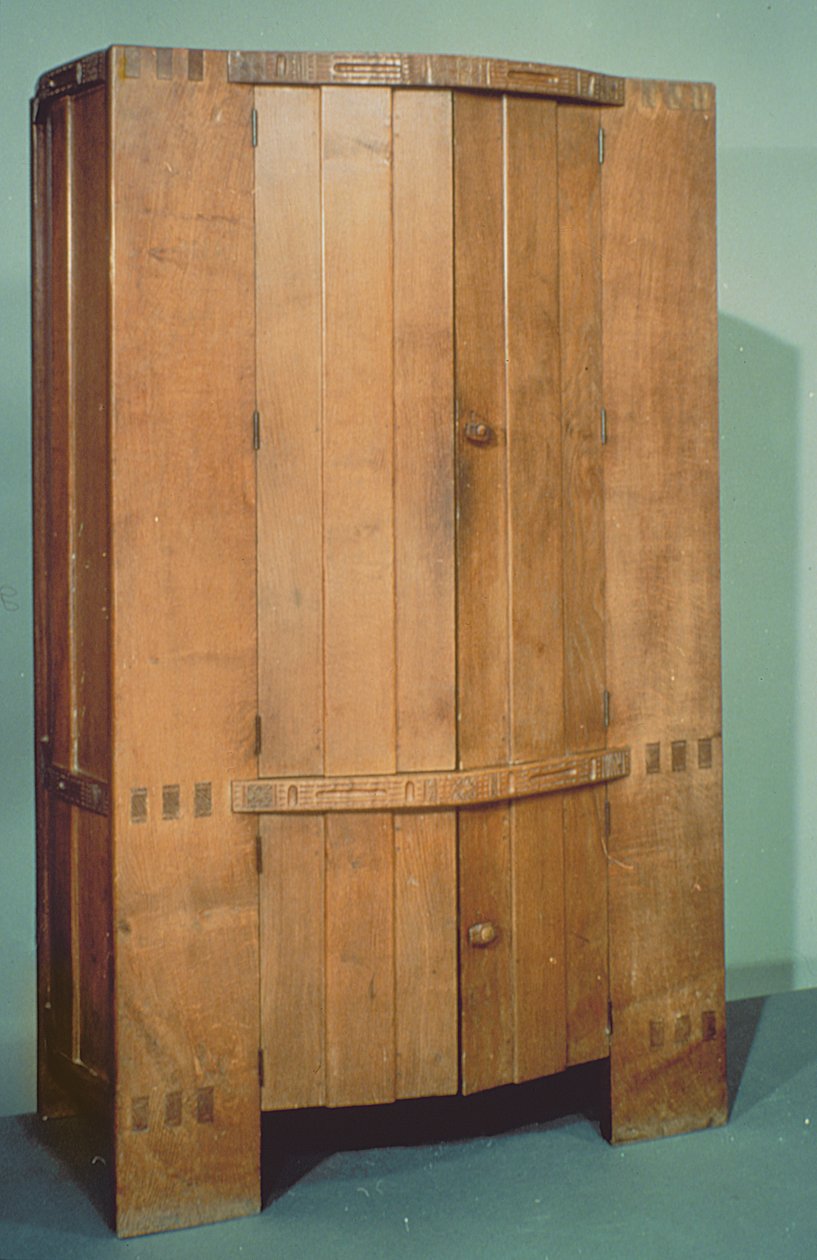 Garderobe, ca. 1902 (Eiche) von Ernest Barnsley