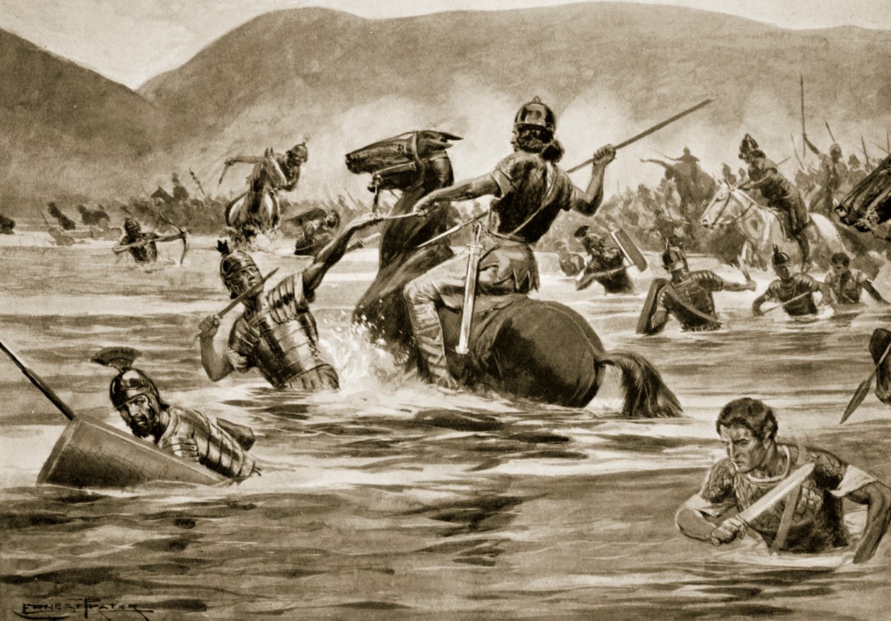 Die Schlacht am Trasimenischen See, 217 v. Chr. von Ernest Prater