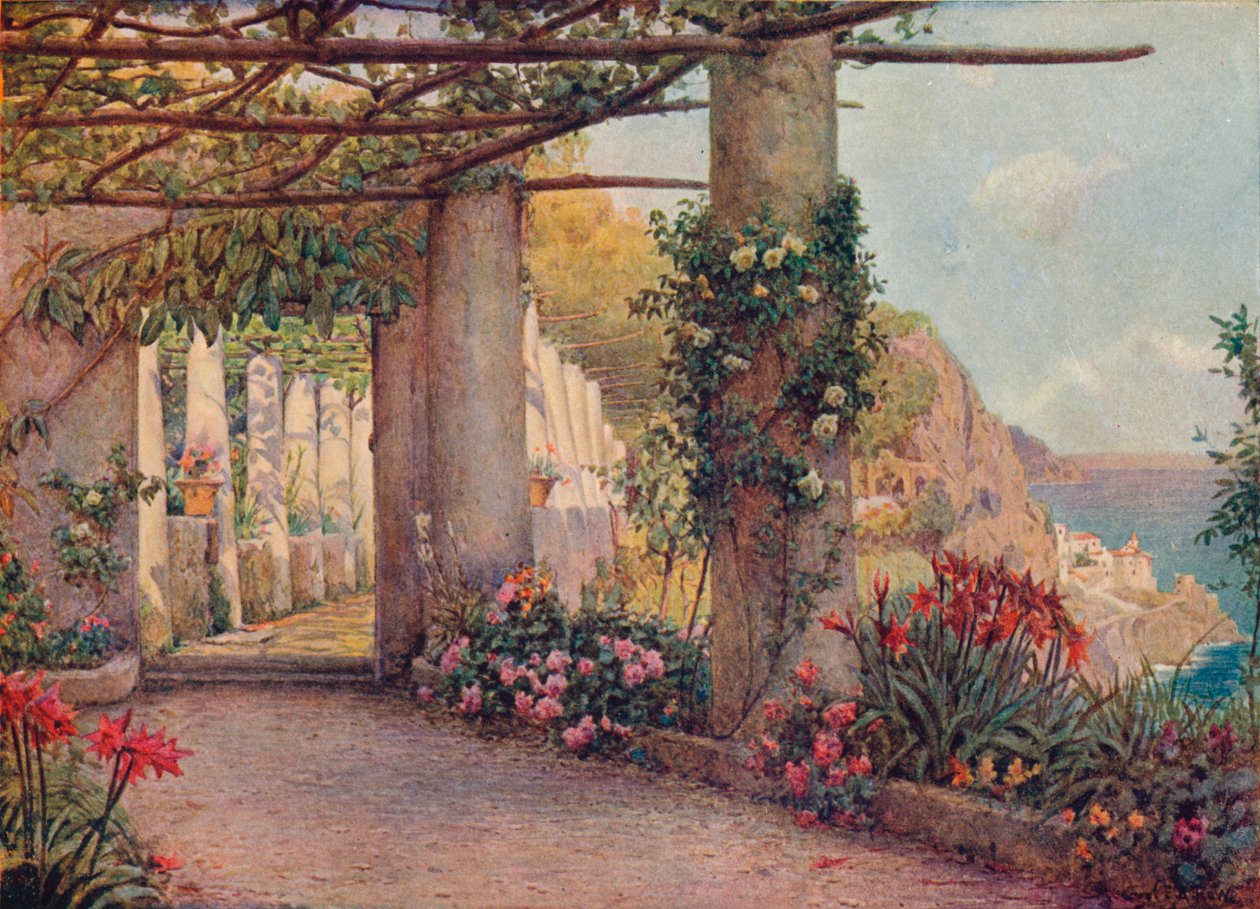 Der Cappuccino, Amalfi, 1903 von Ernest Arthur Rowe