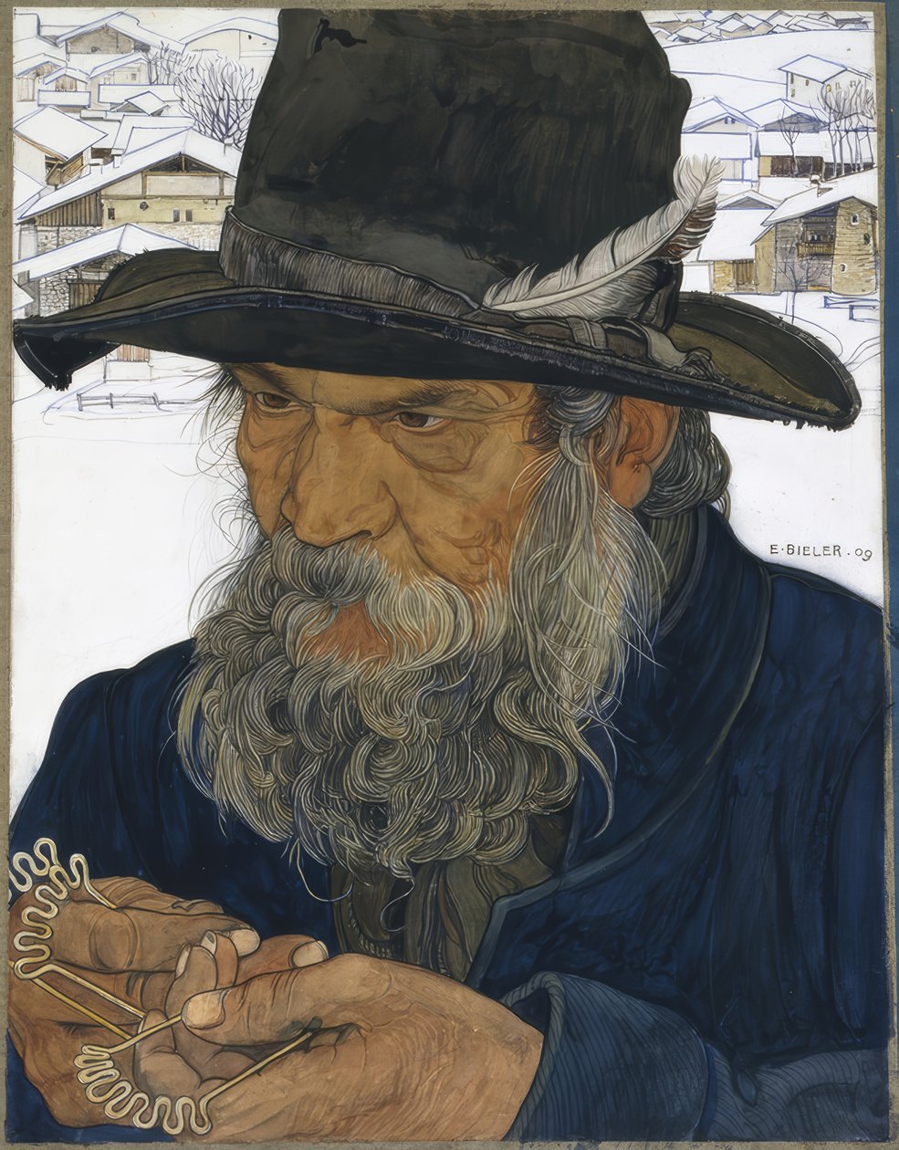Nagelschmied in Granois von Ernest Bieler