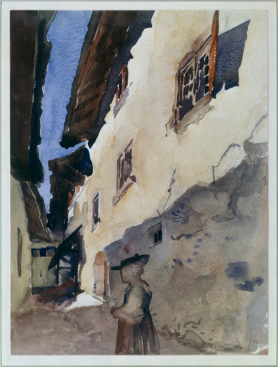 Straße in Savièse von Ernest Bieler