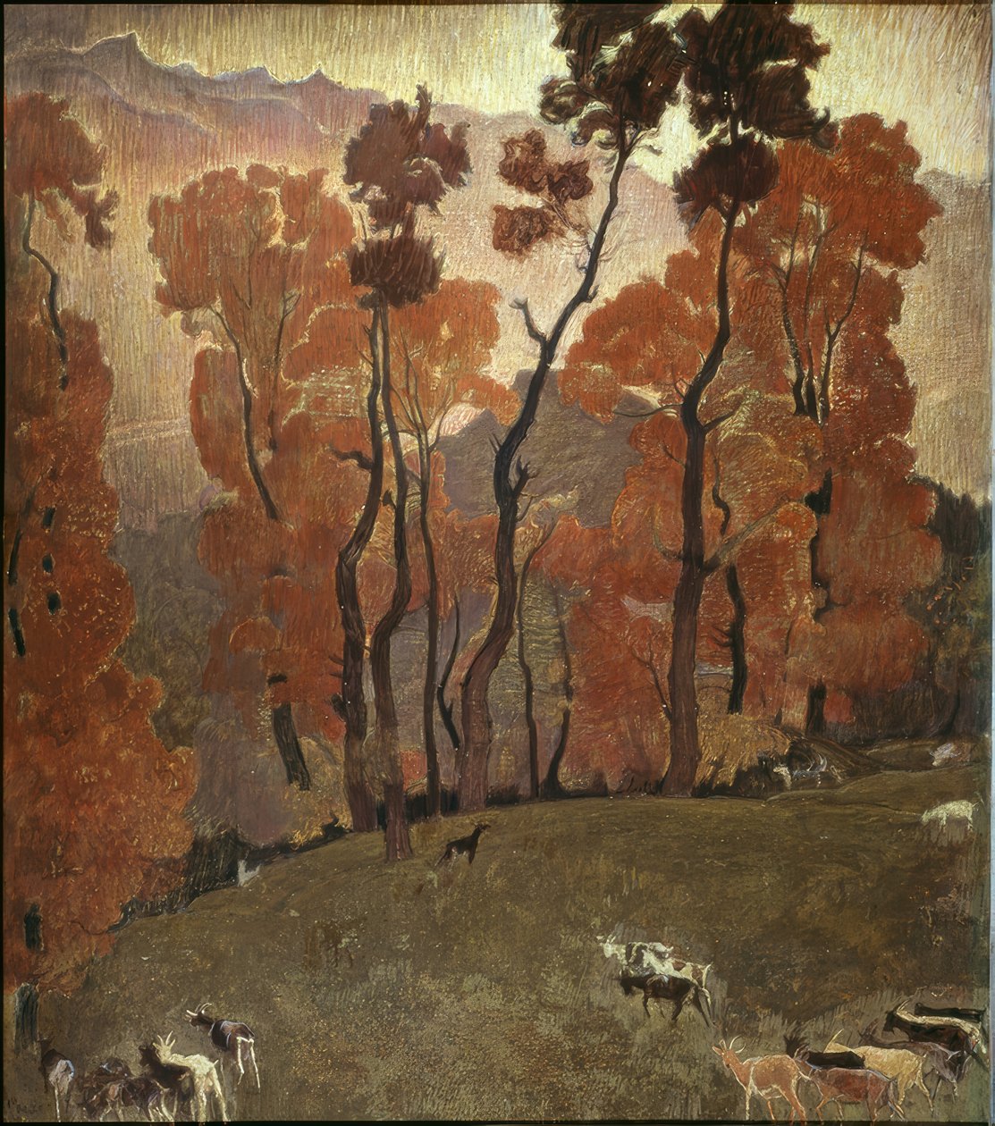 Walliser Landschaft von Ernest Bieler